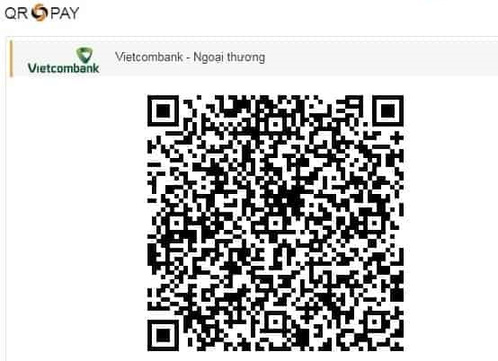 Hệ thống sẽ hiển thị mã QR