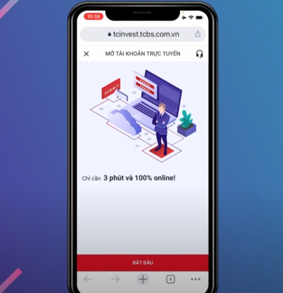 Mở app TCBS miễn phí nhanh chóng