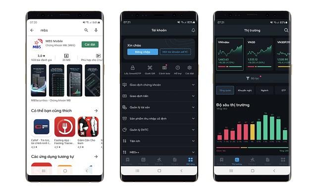 App chứng khoán MSB Mobile