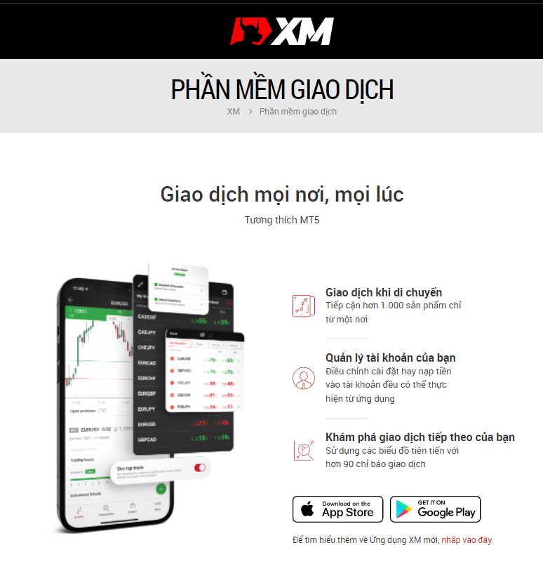 phần mềm giao dịch độc quyền