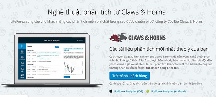 Các trader được nhận tài liệu phân tích miễn phí khi mở tài khoản LiteForex 