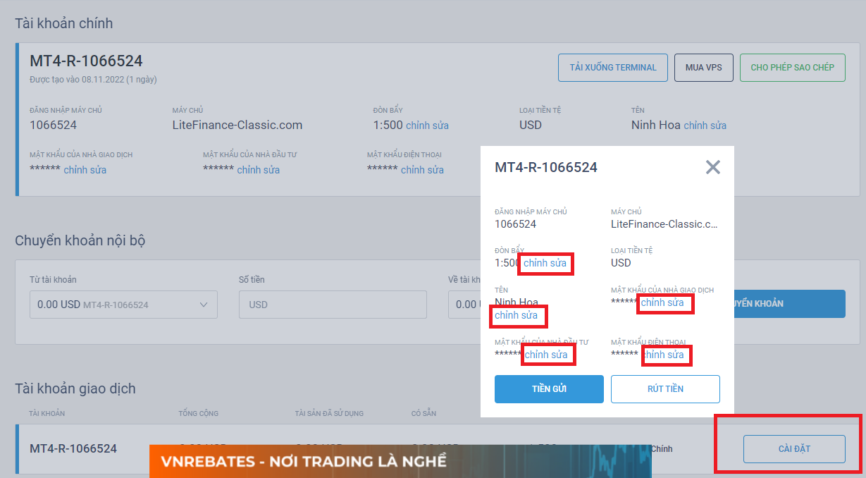 Mở tài khoản giao dịch trên sàn LiteForex chi tiết từng bước