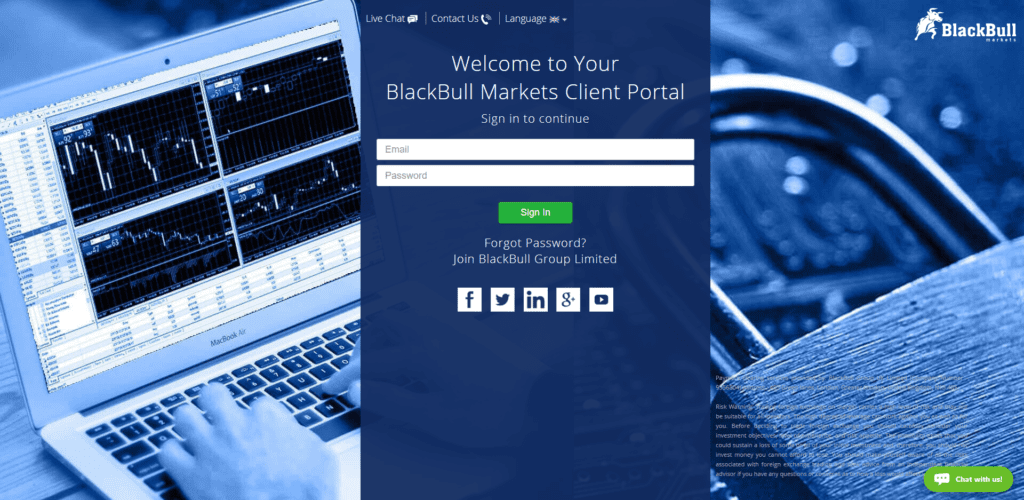 Đăng nhập tài khoản BlackBull Markets