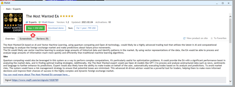 Hướng dẫn cách mua trực tiếp Indicators, EAs