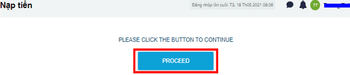 Chọn “Proceed”