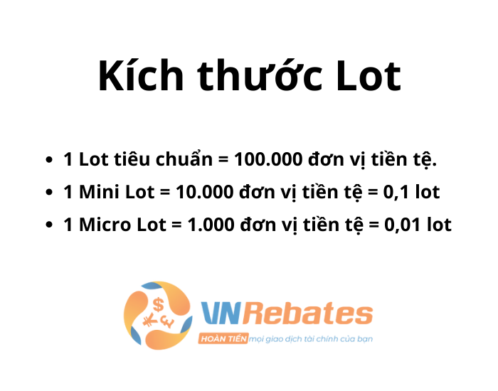 Kích thước Lot và 3 Lot Size cơ bản